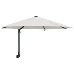 vidaXL Parasol de jardin Beige et Noir 248 x 248 x 148 cm