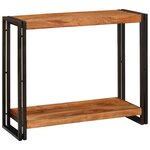vidaXL Table console Marron 90 x 33 x 75 cm Bois d'Acacia Massif