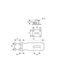 THIRARD - Porte cadenas  acier  fermeture de coffres et portes  75mm