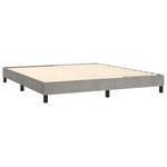 vidaXL Sommier à lattes de lit matelas et LED Gris clair 180x200 cm