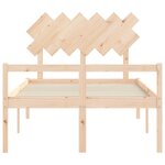 vidaXL Lit pour personne âgée sans matelas 120x200 cm bois massif