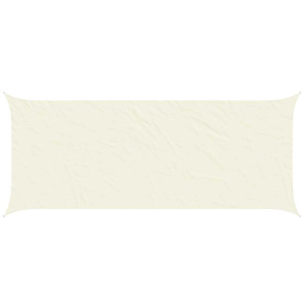 vidaXL Voile d'ombre Crème 6 x 2 5 m 100   polyester Oxford