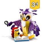 Lego 31125 creator 3 en 1 fabuleuses créatures de la foret  du lapin a la chouette en passant par l'écureuil  figurines d'animaux