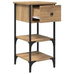 vidaXL Cabinets de chevet 2 Pièces Chêne artisanal 34x36x70 cm Bois de Gagne