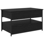 vidaXL Table basse Chêne noir 85 x 50 x 50 cm Bois d'ingénierie