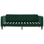 vidaXL Lit de repos sans matelas vert foncé 100x200 cm velours