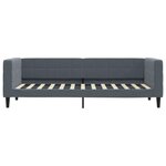 vidaXL Lit de repos gris foncé 80x200 cm velours