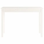 vidaXL Table console Blanc 110x40x75 cm Bois massif de pin