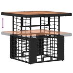 vidaXL Ensemble de salle à manger pour jardin 3 Pièces Noir et gris