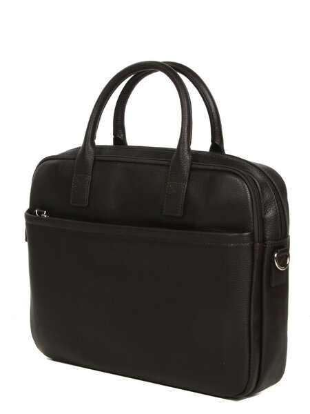 Sacoche ordinateur Allure en cuir - 13 pouces - KATANA - L36.0 x H28.0 x P8.0 cm - 69362-Chocolat