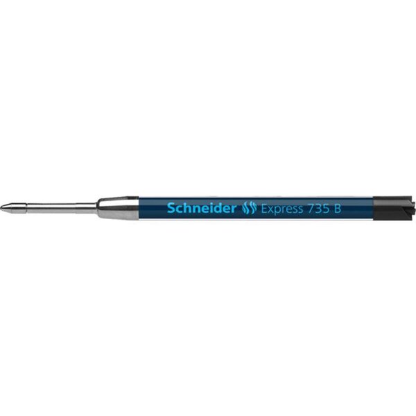 Recharge bille express 735 géante pte large noir x 10 schneider