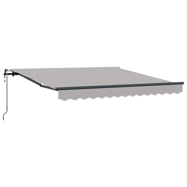 vidaXL Stores rétractables automatiques gris clair 300 x 250 cm