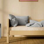 Flexa WHITE Banquette-lit 90 x 200 cm avec dossier Beige sable