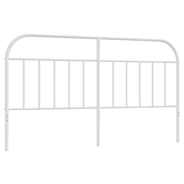 vidaXL Tête de lit de remplacement métal blanc 180 cm