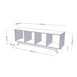 Meuble de rangement NABOSKY rose 1x4