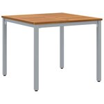 vidaXL Ensemble de salle à manger pour jardin 3 Pièces Gris et marron