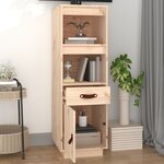 vidaXL Buffet haut 34x40x108 5 cm Bois massif de pin