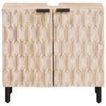 vidaXL Meuble sous Lavabo de Salle de Bain Blanc 62 x 33 x 58 cm