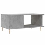 vidaXL Table basse gris béton 90x50x40 cm bois d'ingénierie
