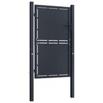 vidaXL Portail de jardin Acier 100x150 cm Anthracite