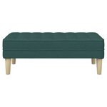 vidaXL banc Vert foncé 113 x 57 x 39 cm tissu