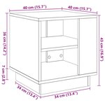 vidaXL Table basse chêne artisanal 40x40x43 cm bois d'ingénierie