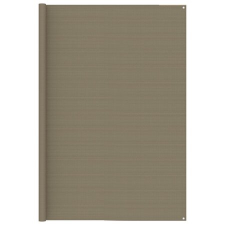 vidaXL Tapis de tente 250x450 cm Taupe