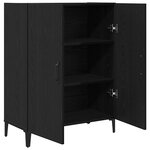 vidaXL Buffet chêne noir 69 5x34x90 cm bois d'ingénierie