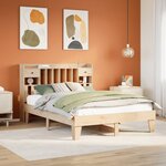 vidaXL Cadre de lit sans matelas 150x200 cm bois de pin massif