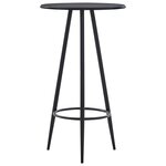 vidaXL Table de bar Noir 60x107 5 cm MDF