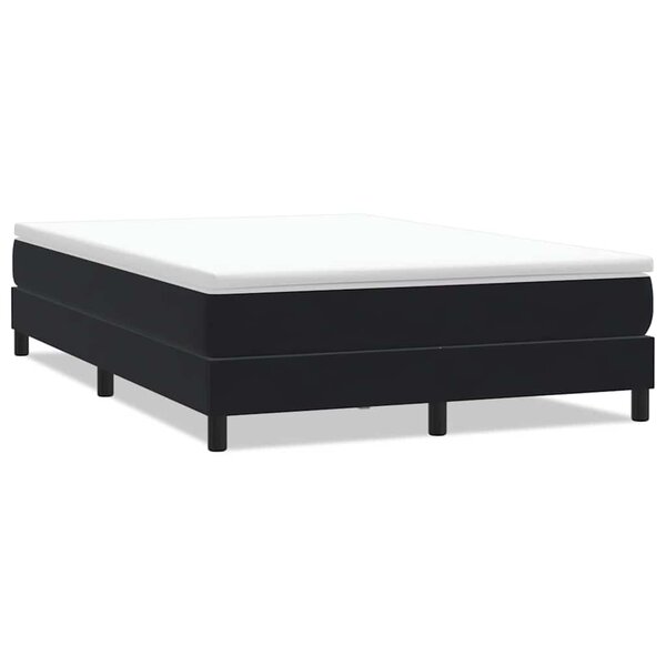 vidaXL Sommier à lattes de lit sans matelas noir 160x220 cm velours