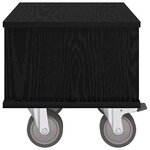 vidaXL Meuble TV Chêne noir 37 x 35 x 35 cm Bois d'ingénierie