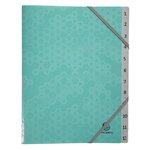 Trieur Polypropylène Recyclé 12 Compartiments Maïa - Couleurs Assorties - X 8 - Exacompta