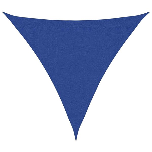 vidaXL Voile d'ombrage 160 g/m² triangulaire bleu 3 6x3 6x3 6 m PEHD