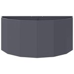 vidaXL Jardinière Anthracite 120 x 60 x 50 cm Acier