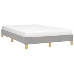 vidaXL Cadre de lit gris clair 120x190 cm tissu