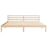 vidaXL Cadre de lit Marron 210 x 200 cm Bois massif en pin