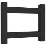 vidaXL Ensemble de meubles TV 8 Pièces Noir Aggloméré