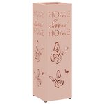vidaXL Porte-parapluies Rose Métal Moyenne Décorations