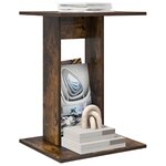 vidaXL Table d'appoint Chêne fumé 45 x 40 x 62 5 cm Bois d'ingénierie