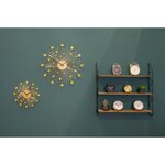 Horloge ronde en métal sunburst 30 cm