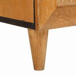 vidaXL Table de chevet avec tiroir Marron clair 50 x 33 x 60 cm