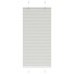 vidaXL Store plissé gris clair 55x100 cm largeur du tissu 54 4 cm