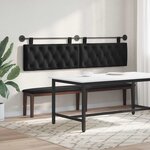 vidaXL Tête de lit suspendue Noir Velours