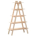 vidaXL Étagère 5 niveaux en forme de A 110x40x180 5 cm bois pin massif