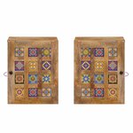 vidaXL Cabinet de Salle de Bain Suspendu Naturel 38 x 33 x 48 cm