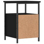 vidaXL Table de chevet noir 34x35 5x50 cm bois d’ingénierie