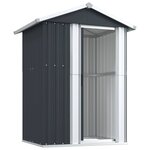 vidaXL Abri de jardin Anthracite 126x97 5x177 cm Acier galvanisé