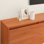 vidaXL Cabinets muraux avec étagère 2 Pièces Marron cire 100 x 30 x 35 cm