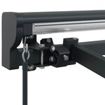 vidaXL Cadre de auvent manuel Réglable Anthracite 5 × 3 5 m Acier